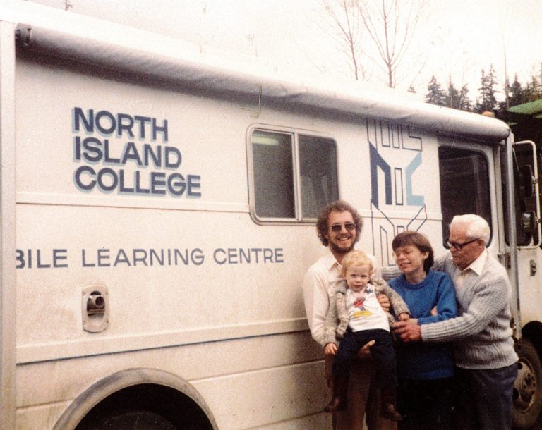 Nigel and Adele Bailey drove one of NIC's mobile learning centres in the mid-1980's.